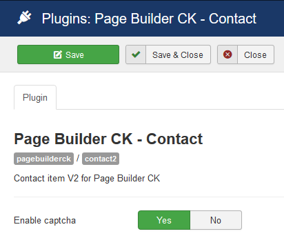 plugin captcha options