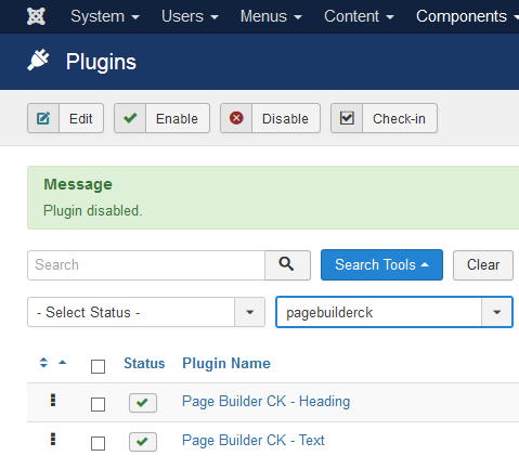 plugins pagebuilder list