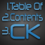 Table Of Contents CK