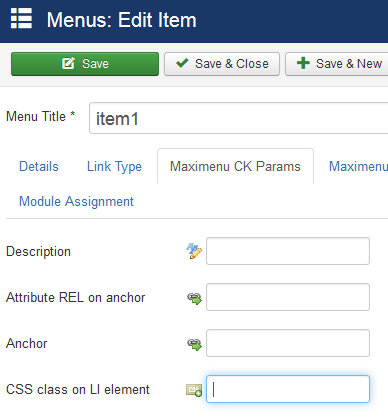 li css class field