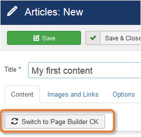 page builder basic article new