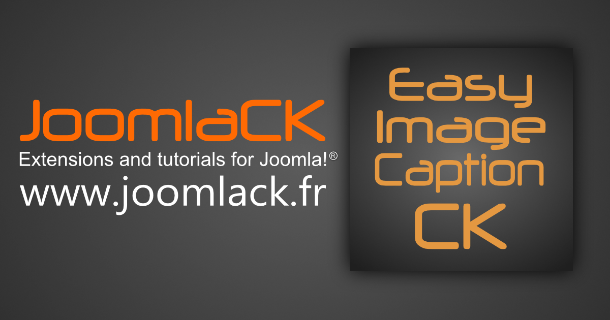 Plugin Joomla Easy Image Caption CK