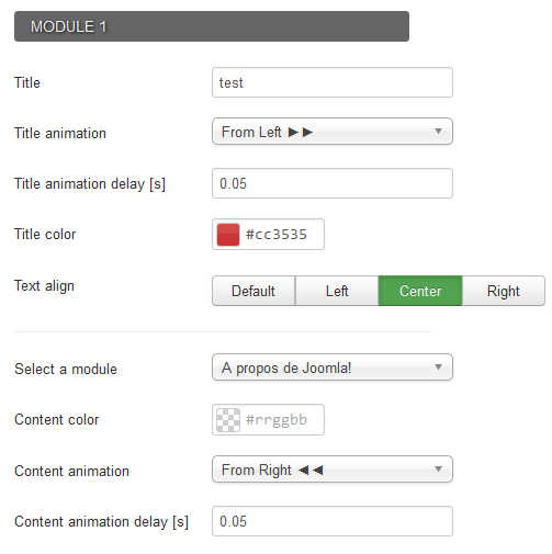 preview custom parallax module settings