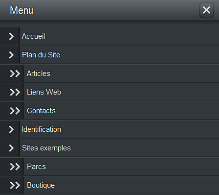 apercu pluginmaximenumobile theme default